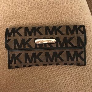 Michael Kors black monogram wallet